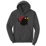 Meh Cat Design Youth Hoodie - Dark Heather Grey