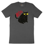 Meh Cat Design Youth Short Sleeve Tee - Dark Heather Grey