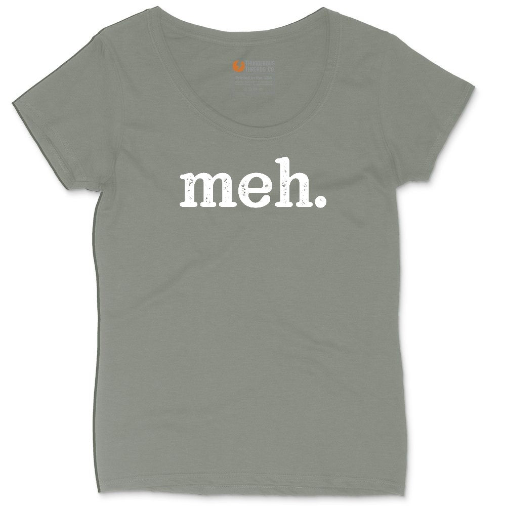 Meh Ladies Curvy Tee - Bamboo Blackout