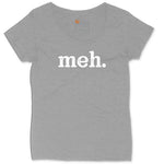 Meh Ladies Curvy Tee - Granite Heather