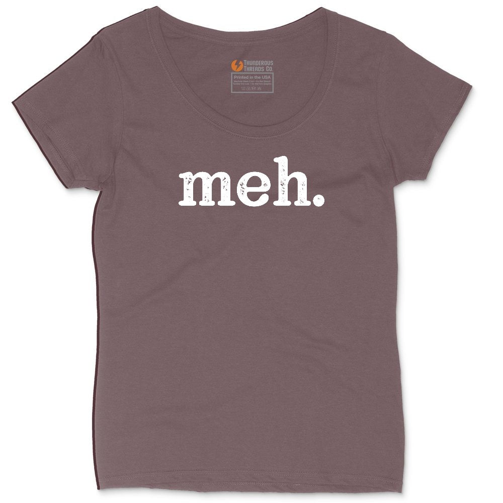 Meh Ladies Curvy Tee - Sangria Blackout