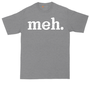 Meh tall t-shirt for men in Heather Navy