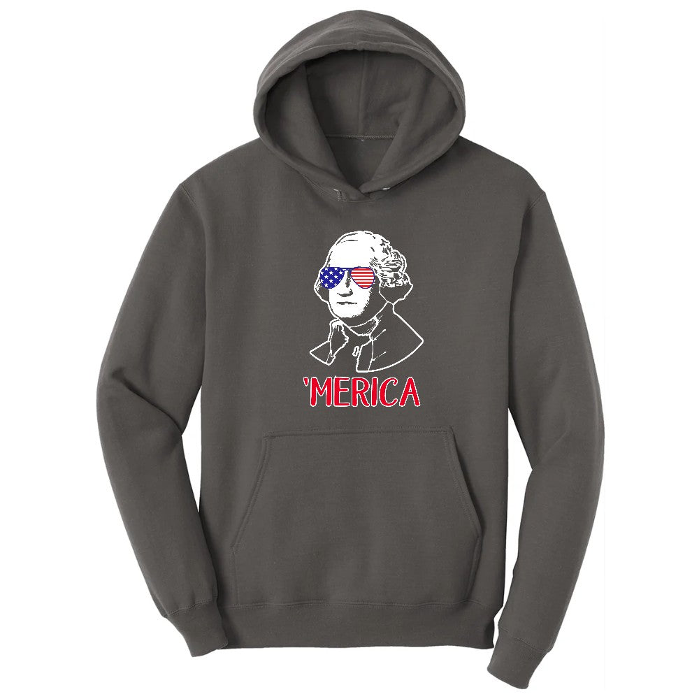Merica George Washingtong Version Hoodie - Charcoal