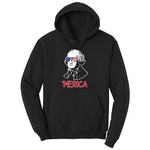 Merica George Washingtong Version Youth Hoodie - Jet Black