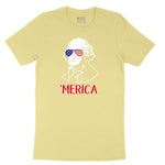 Merica George Washingtong Version Youth Short Sleeve Tee - Yellow