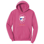 Merica Lincoln Version Ladies Hoodie - Sangria