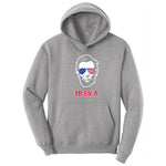 Merica Lincoln Version Hoodie - Athletic Heather