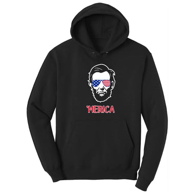 Merica Lincoln Version Hoodie - Jet Black