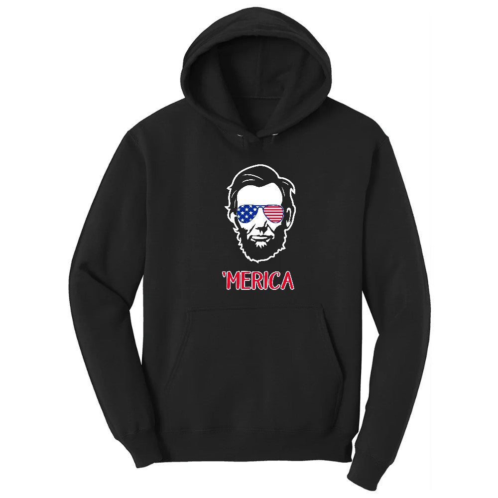 Merica Lincoln Version Hoodie - Jet Black