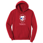Merica Lincoln Version Hoodie - Red