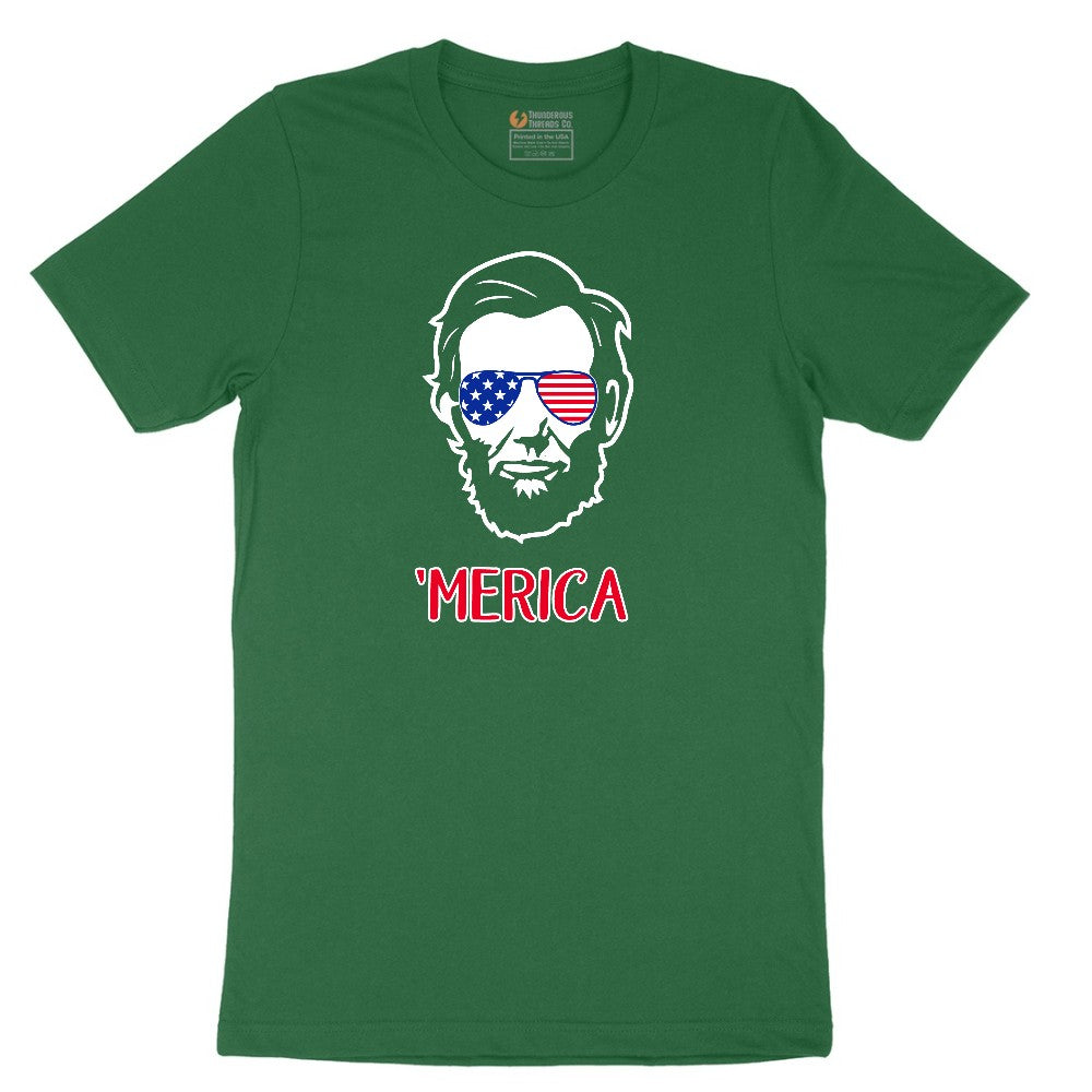 Merica Lincoln Version Short Sleeve Tee - Athletic Kelly