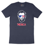 Merica Lincoln Version Short Sleeve Tee - Heather Navy