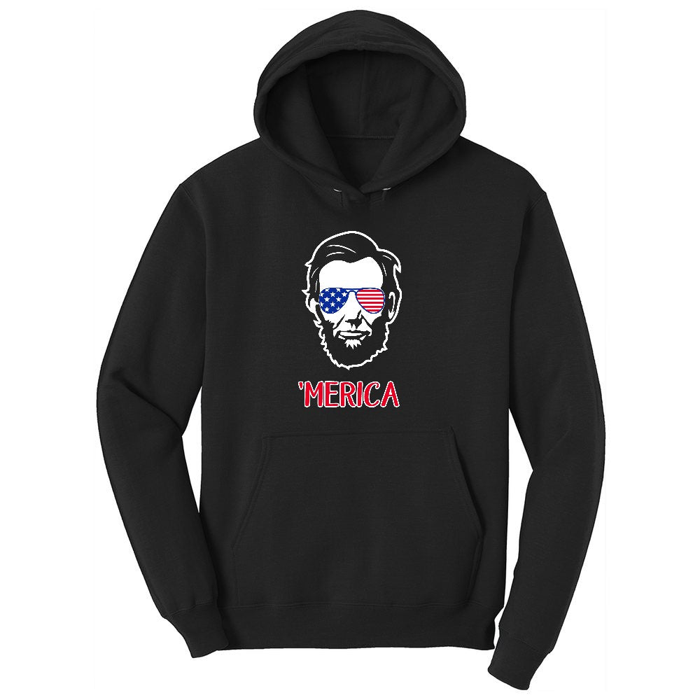 Merica Lincoln Version Toddler Hoodie - Jet Black