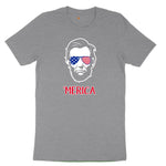 Merica Lincoln Version Toddler Short Sleeve Tee - Athletic Heather