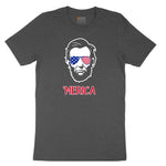 Merica Lincoln Version Toddler Short Sleeve Tee - Dark Heather Grey