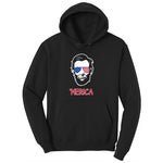 Merica Lincoln Version Youth Hoodie - Jet Black