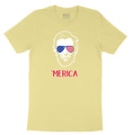 Merica Lincoln Version Youth Short Sleeve Tee - Yellow