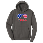 Merica Sunglasses Hoodie - Charcoal