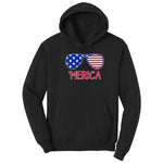 Merica Sunglasses Hoodie - Jet Black