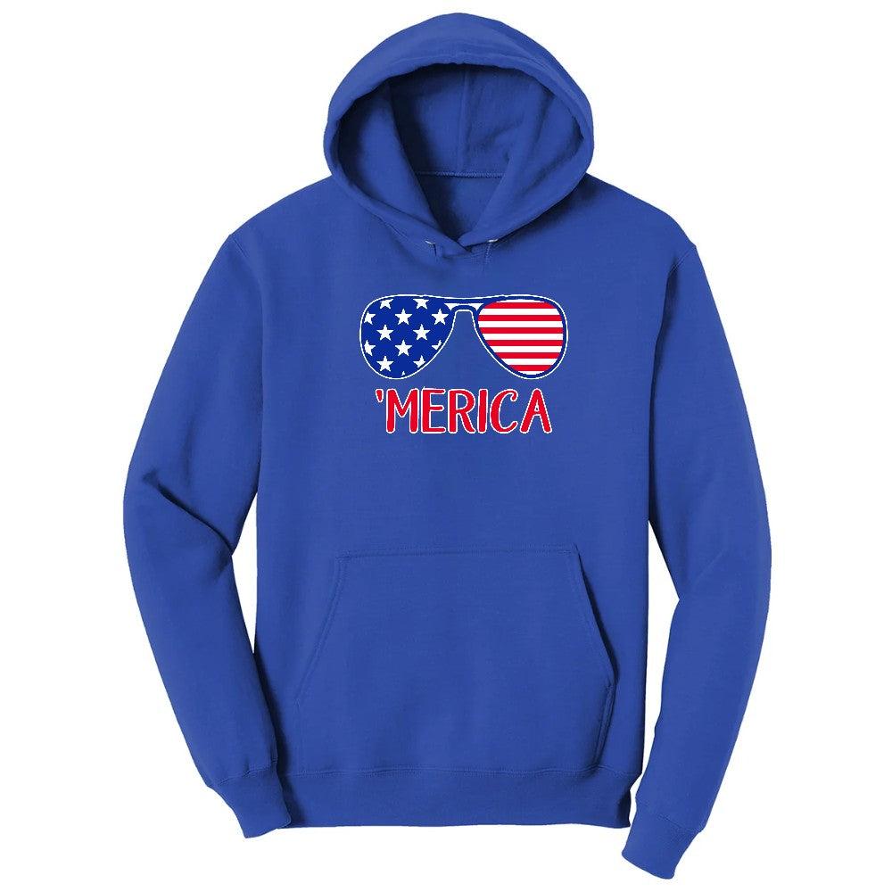 Merica Sunglasses Hoodie - True Royal