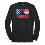 Merica Sunglasses Long Sleeve Tee - Jet Black