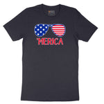 Merica Sunglasses Short Sleeve Tee - Deep Navy