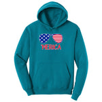 Merica Sunglasses Youth Hoodie - Teal