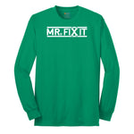 Mr Fix It Long Sleeve Tee - Kelly Green