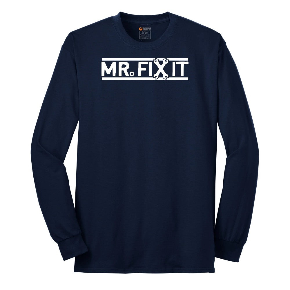 Mr Fix It Long Sleeve Tee - Navy