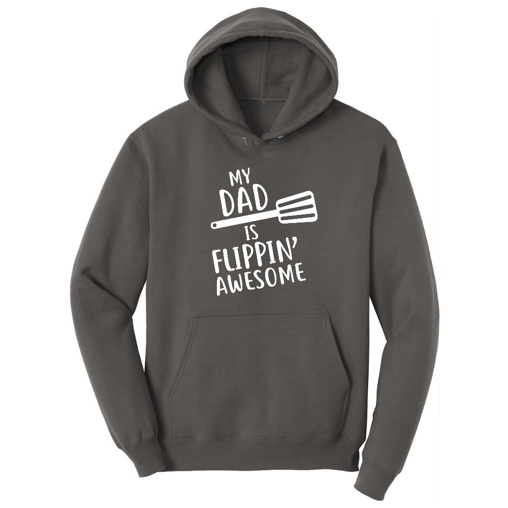 My Dad is Flipping Awesome Hoodie - Charcoal