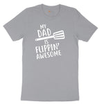 My Dad is Flipping Awesome Short Sleeve Tee - Athletic Heather Grey