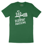 My Dad is Flipping Awesome Short Sleeve Tee - Athletic Kelly