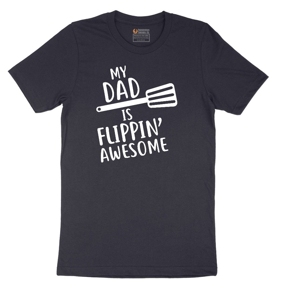 My Dad is Flipping Awesome Short Sleeve Tee - Deep Navy