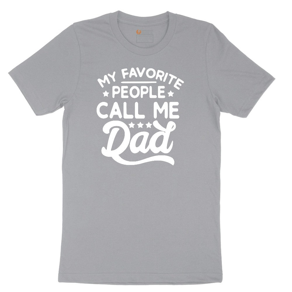 My Favorite People Call Me Dad Short Sleeve Tee - Athletic Heather Grey