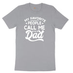 My Favorite People Call Me PaPa Version 1 Short Sleeve Tee - Athletic Heather Grey