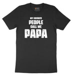My Favorite People Call Me Papa Version 2 Short Sleeve Tee - Jet Black
