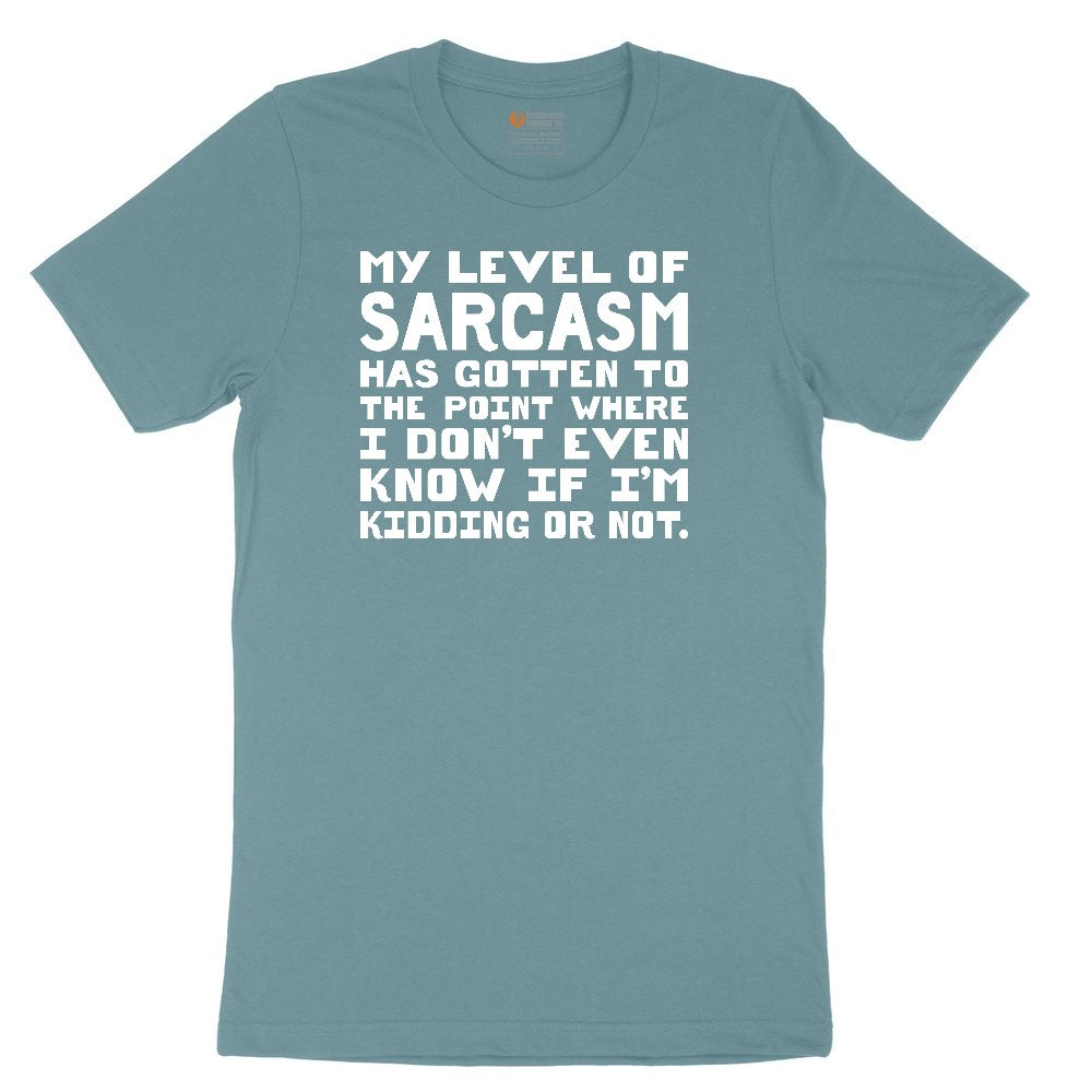 My Level of Sarcasm Ladies Short Sleeve Tee - Surf Blackout