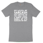My Level of Sarcasm Youth Short Sleeve Tee - Athletic Heather