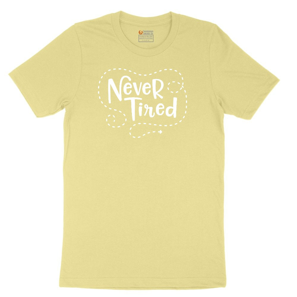 Never Tired Youth Short Sleeve Tee - Yellow