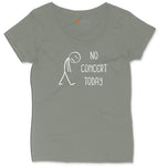 No Concert Today Ladies Curvy Tee - Bamboo Blackout