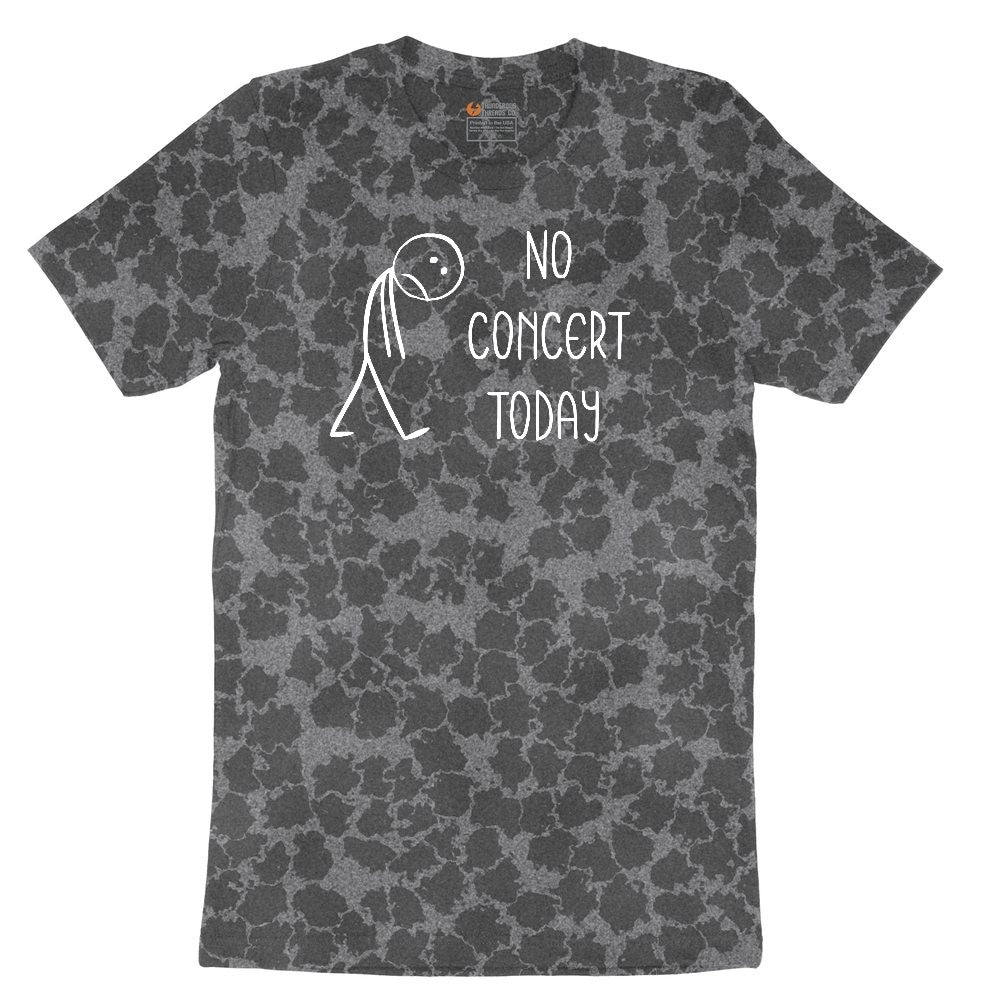 No Concert Today Ladies Short Sleeve Tee - Black Leopard