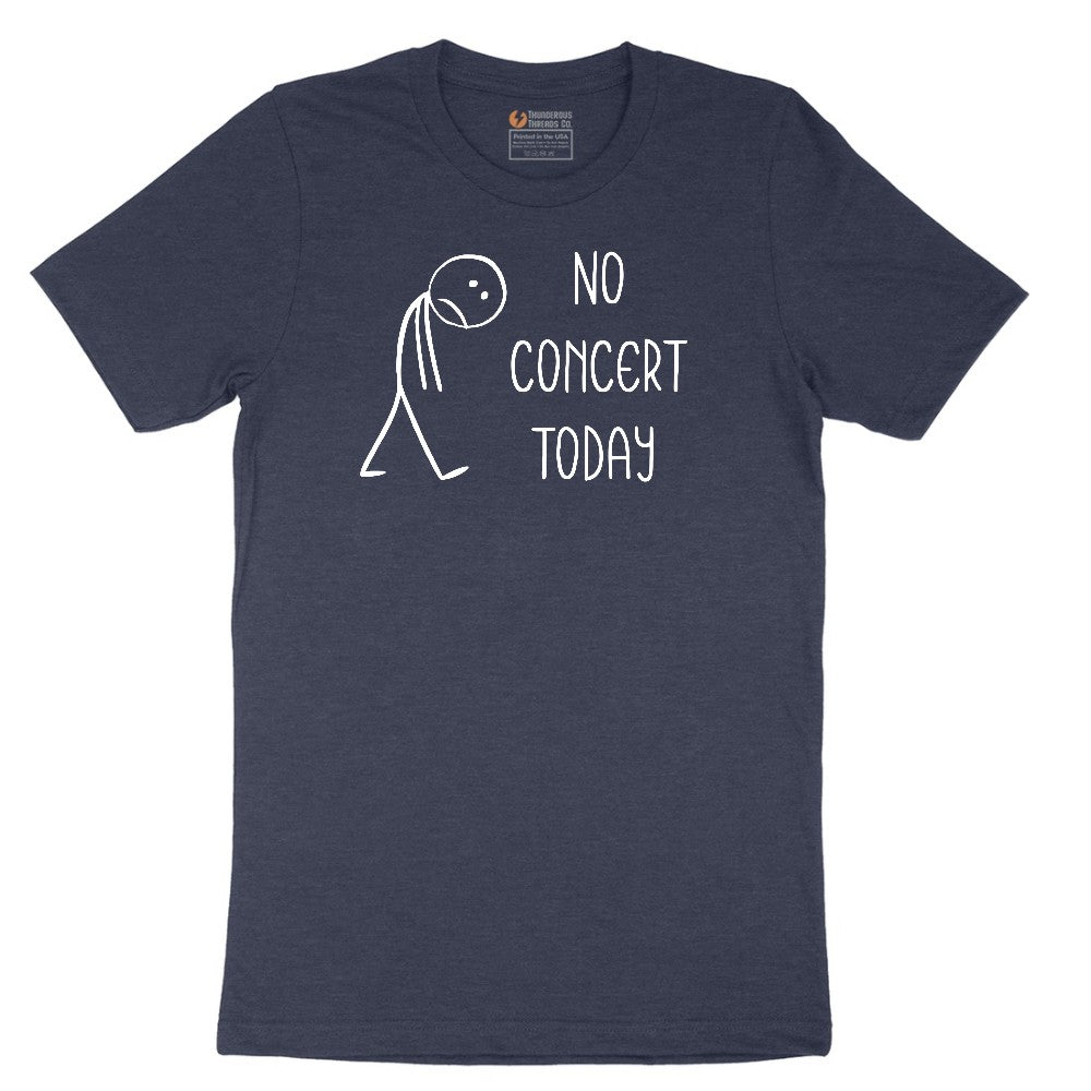 No Concert Today Short Sleeve Tee - Heather Navy