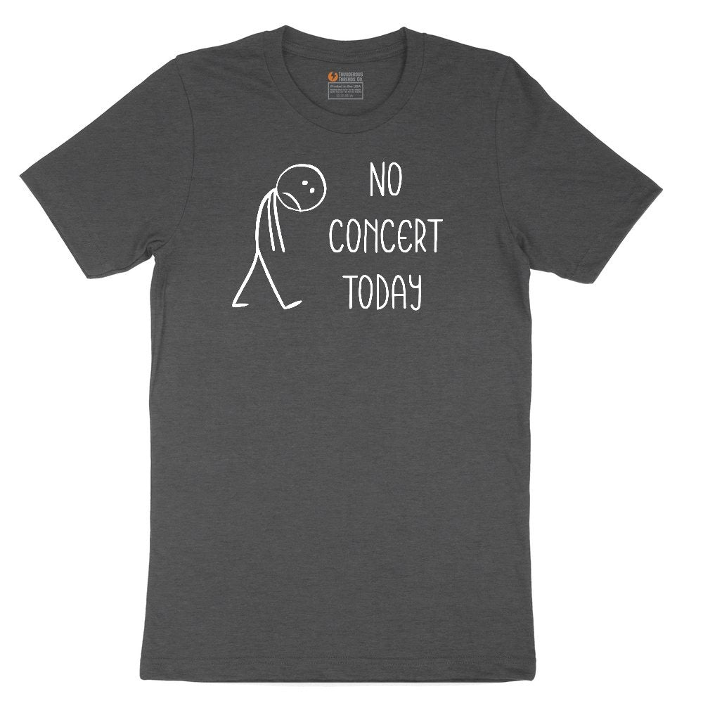No Concert Today Toddler Short Sleeve Tee - Dark Heather Grey