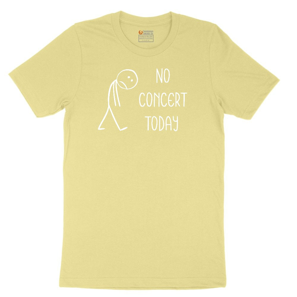 No Concert Today Youth Short Sleeve Tee - Yellow