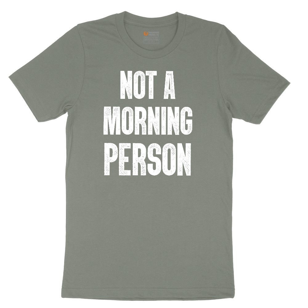 Not a Morning Person Ladies Short Sleeve Tee - Bamboo Blackout