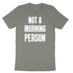 Not a Morning Person Ladies Short Sleeve Tee - Bamboo Blackout