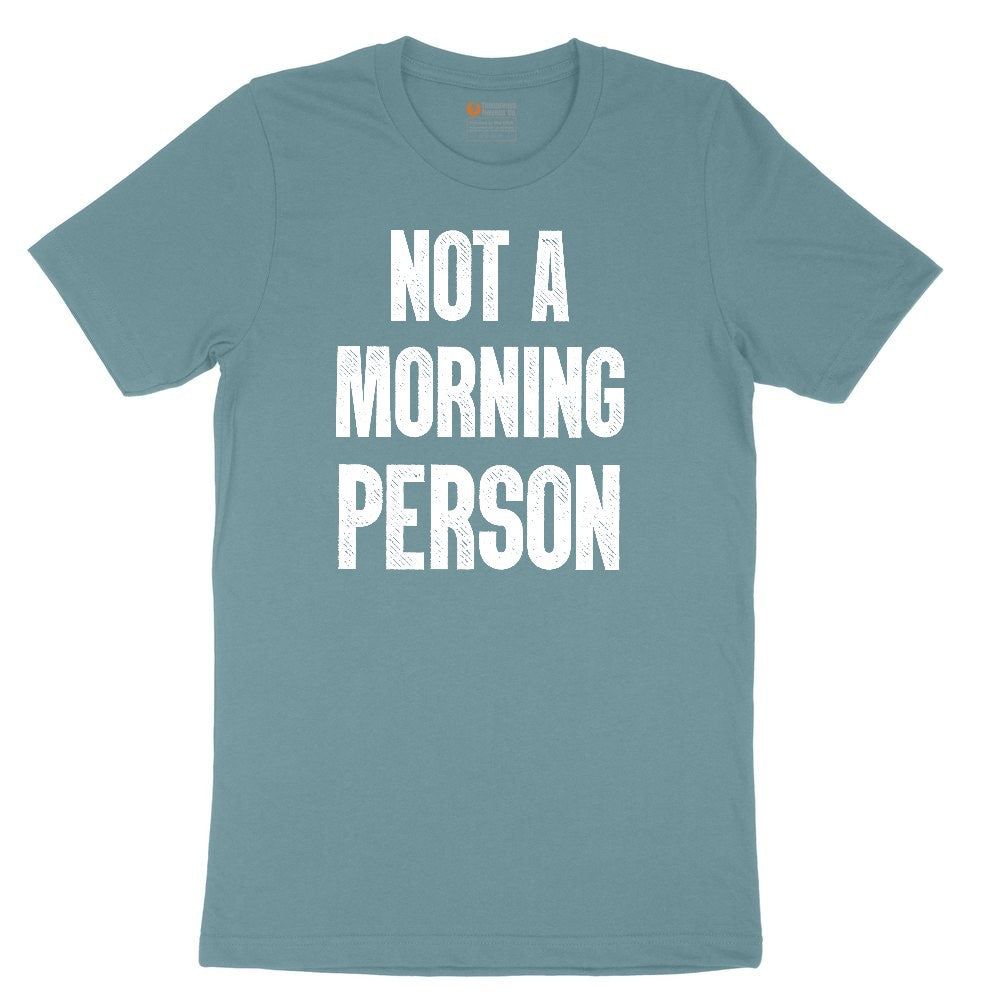 Not a Morning Person Ladies Short Sleeve Tee - Surf Blackout