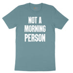 Not a Morning Person Ladies Short Sleeve Tee - Surf Blackout