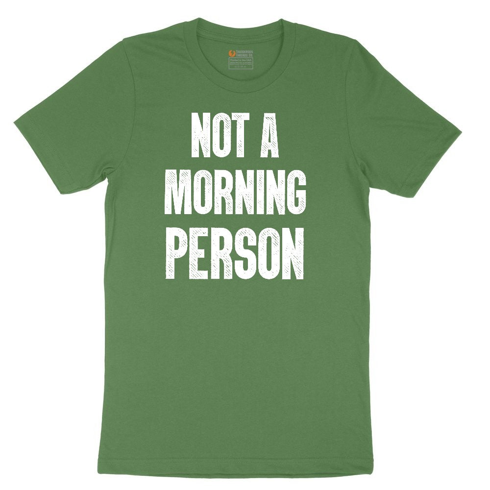 Not a Morning Person Youth Short Sleeve Tee - Athletic Kelly
