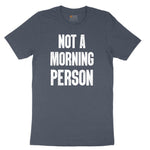 Not a Morning Person Youth Short Sleeve Tee - Heather Navy